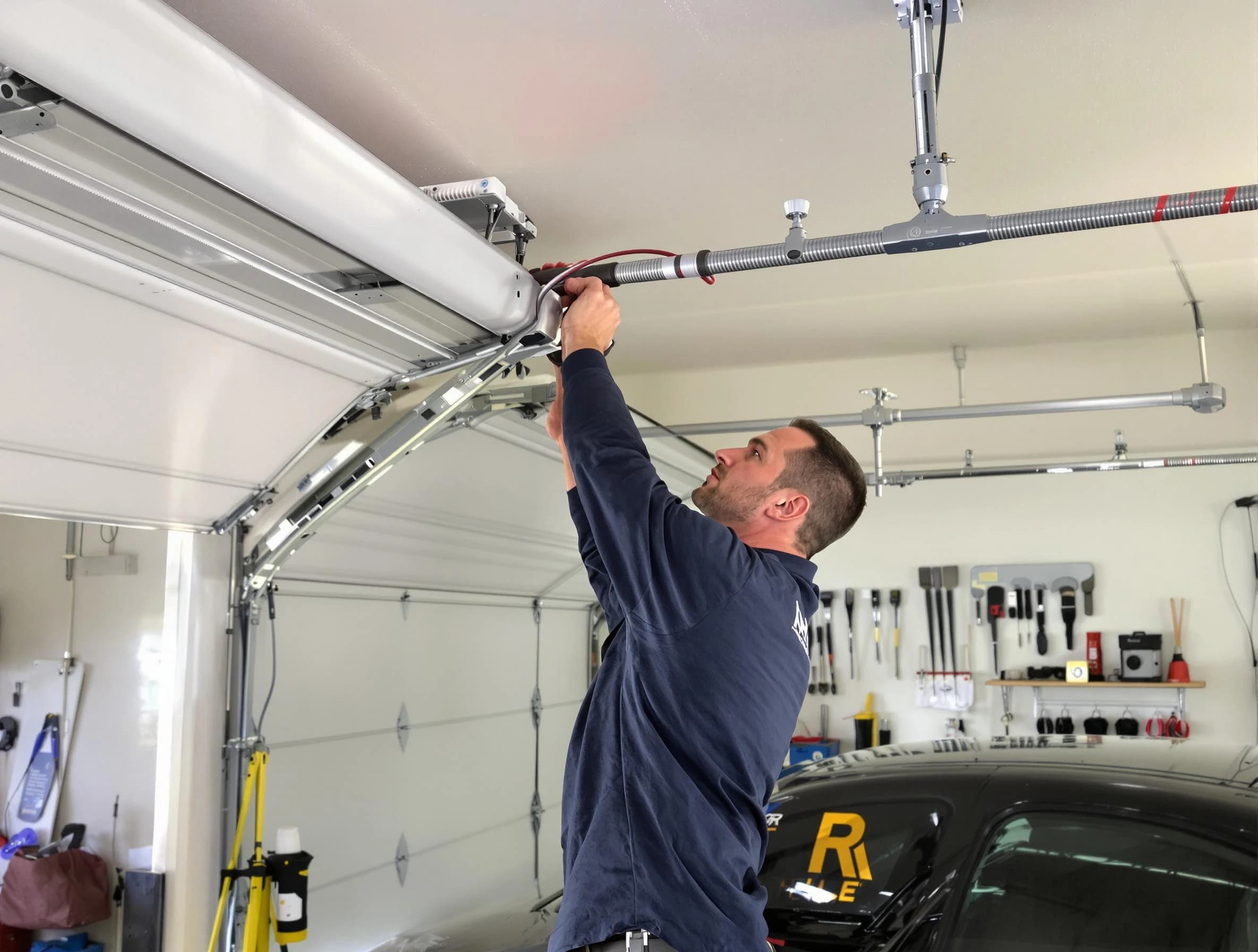 Odenville Garage Door Repair technician performing garage door cable repair in Odenville