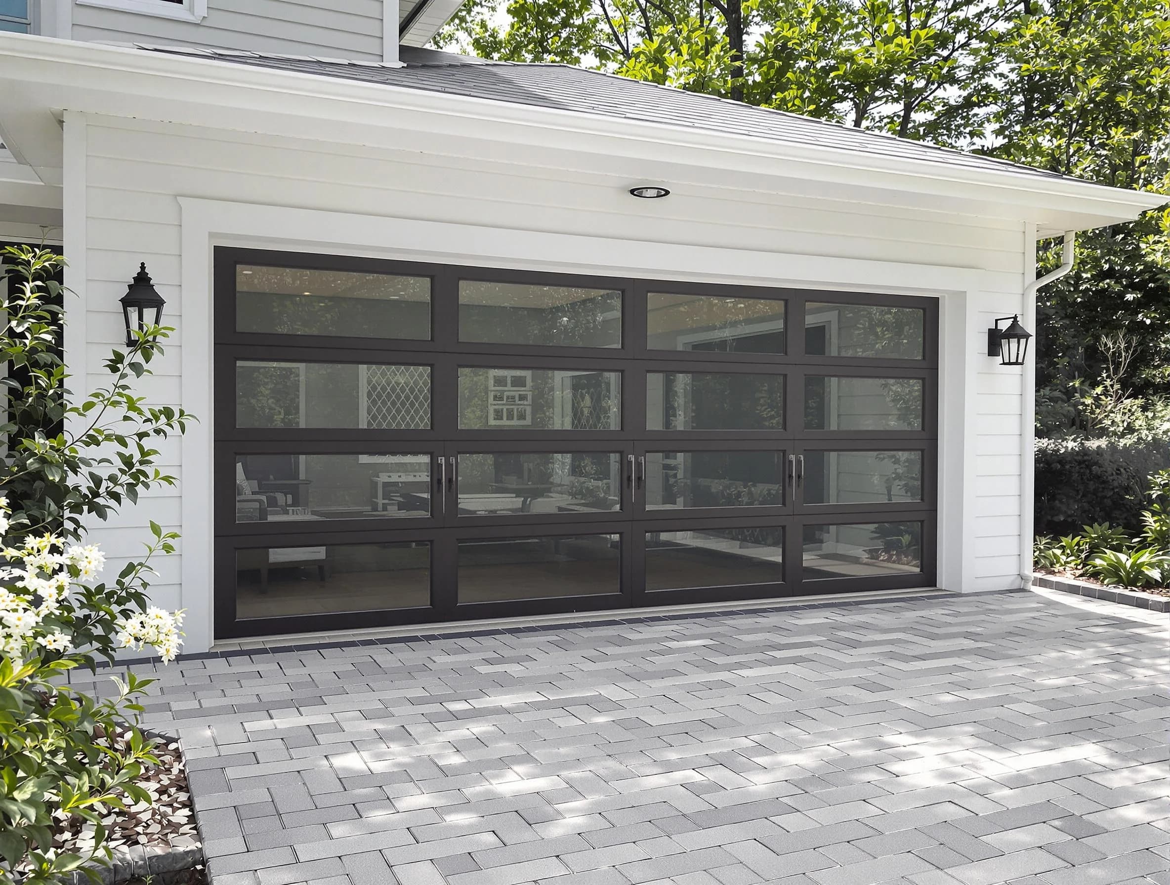 Odenville Garage Door Repair design specialist presenting custom garage door options to Odenville homeowner