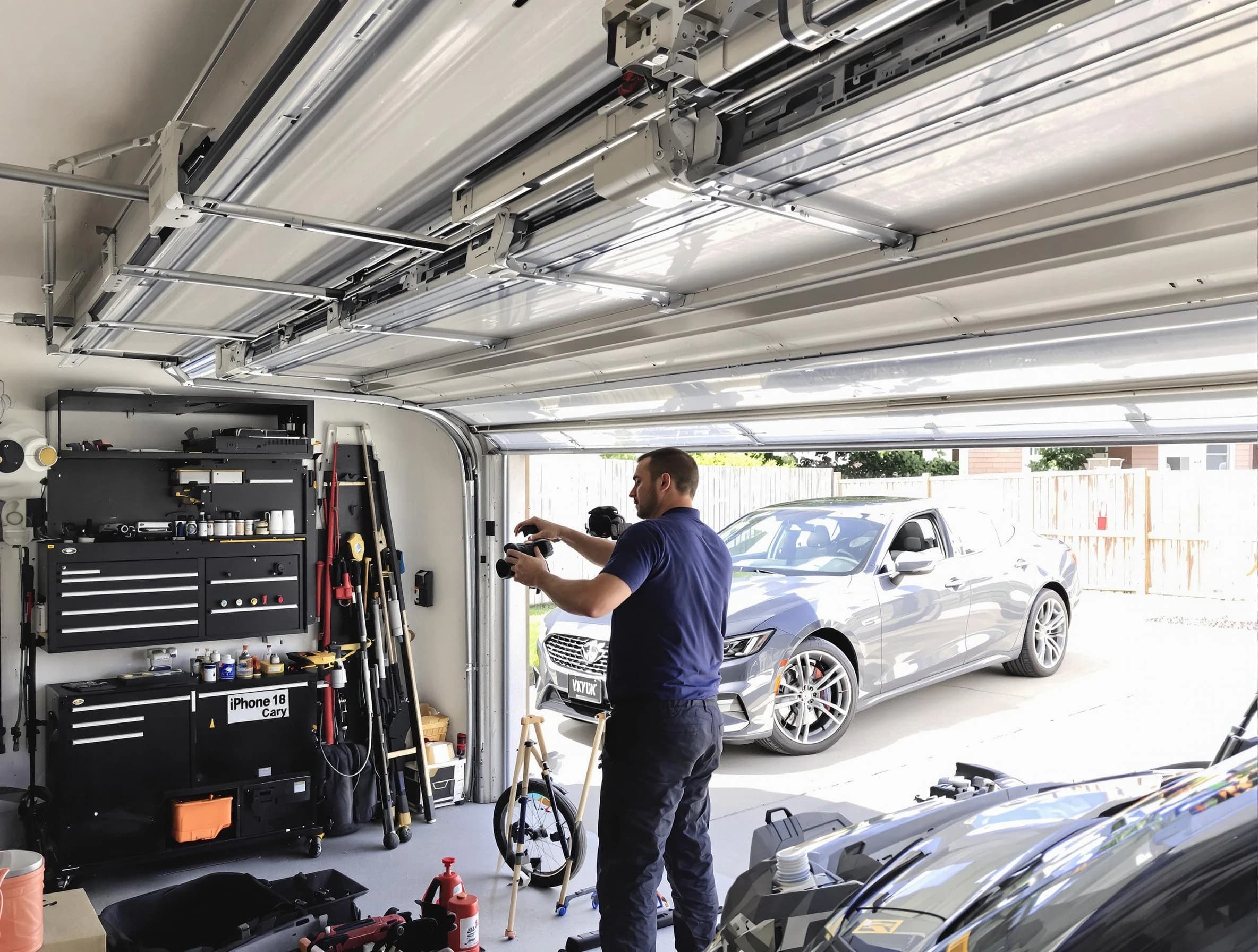 Odenville Garage Door Repair technician fixing noisy garage door in Odenville