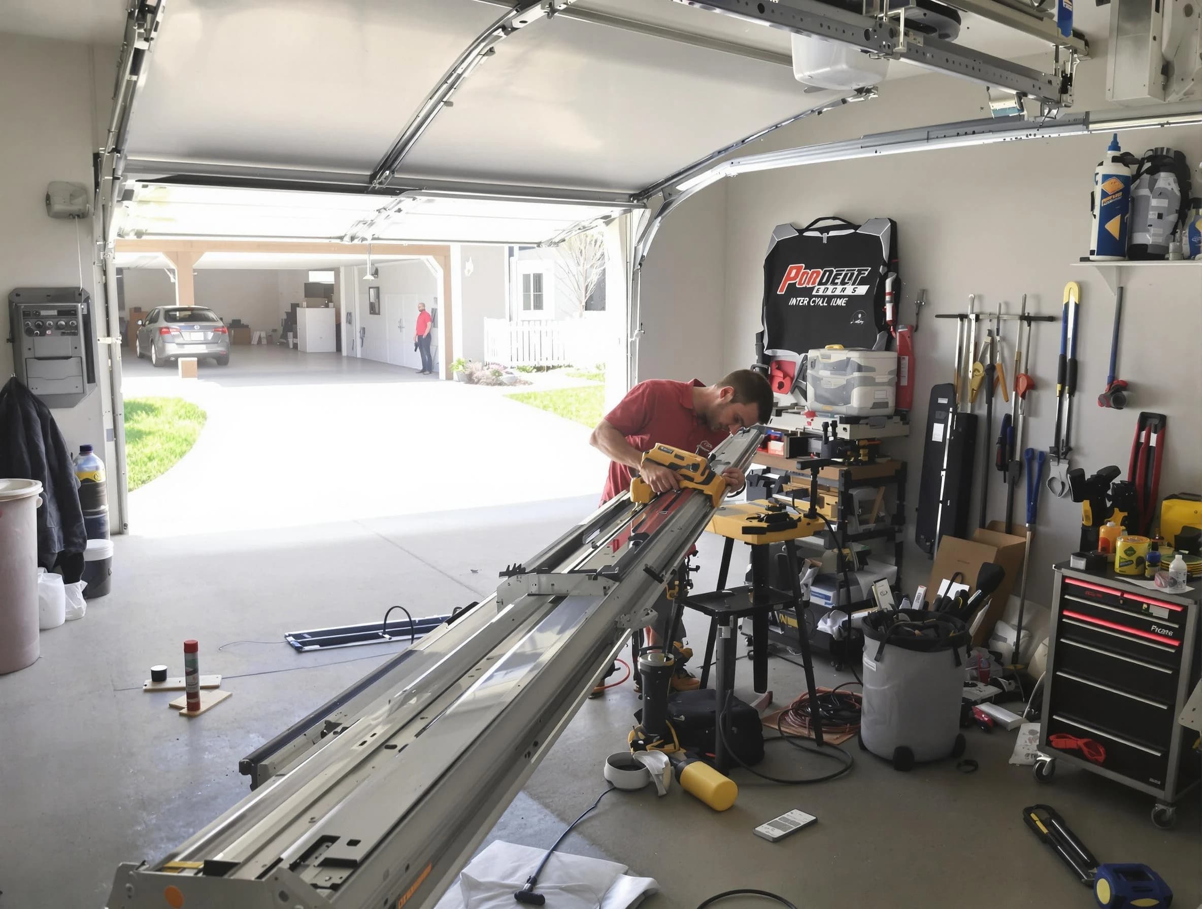 Odenville Garage Door Repair expert performing track repair in Odenville