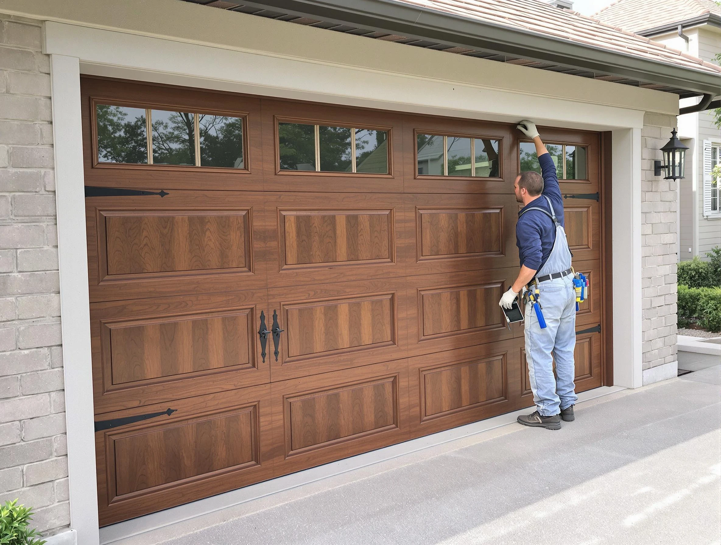 Custom garage door showcase by Odenville Garage Door Repair in Odenville